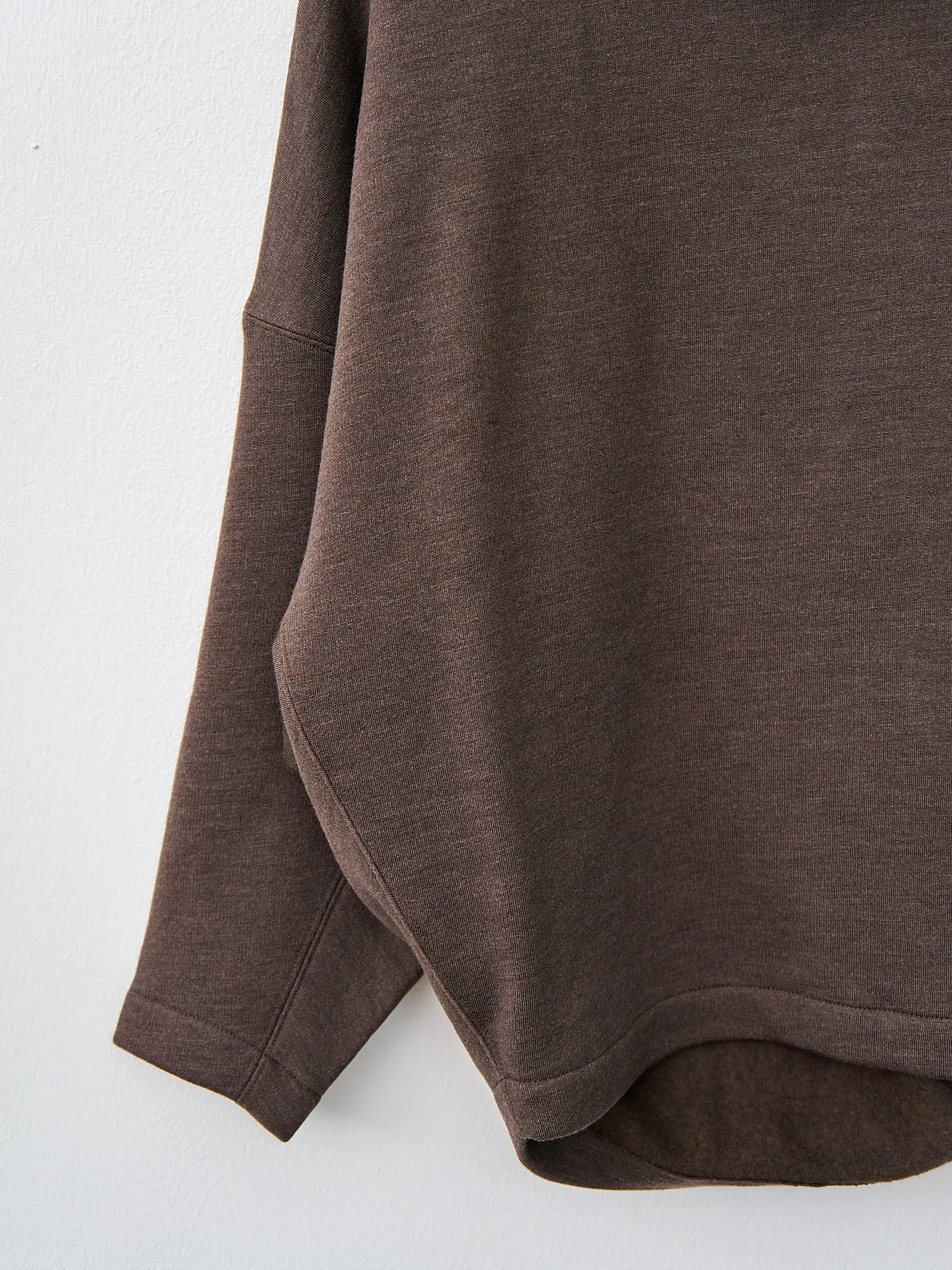 High Neck Sweatshirt - Dark Brown Melange sold by Namu Shop product image thumbnail 5