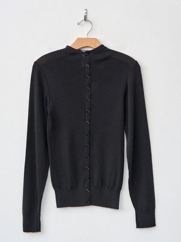 Fitted Seamless Cardigan - Granite Black sold by Namu Shop