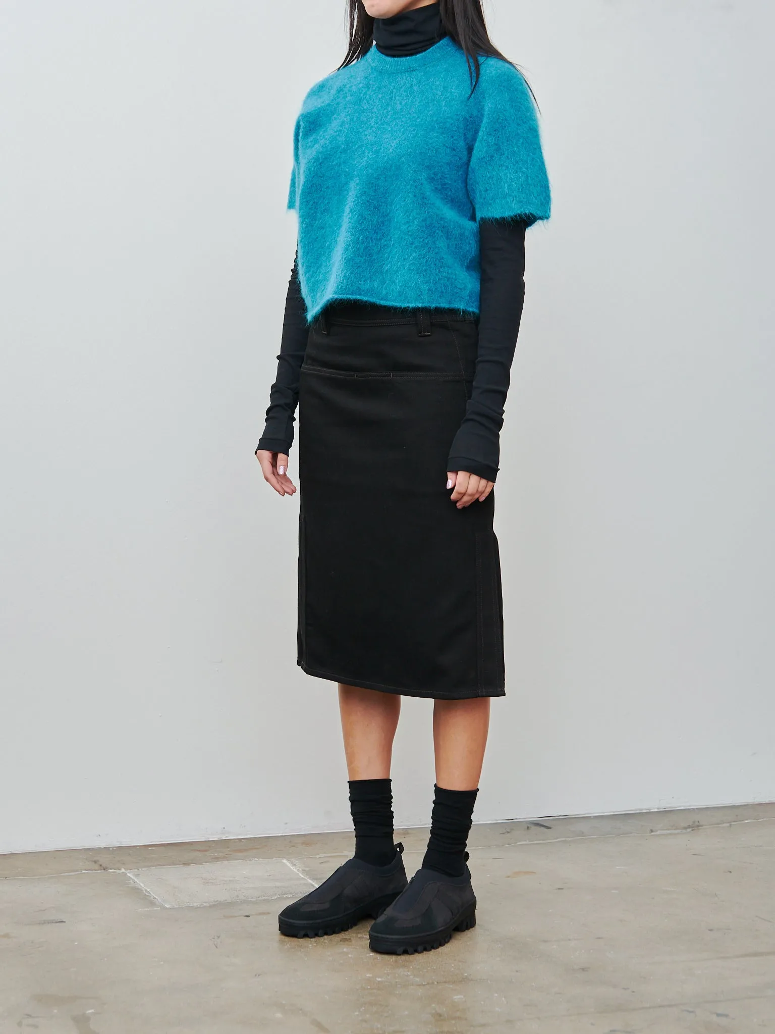 Twisted Cotton Turtleneck - Black sold by Namu Shop product image thumbnail 5