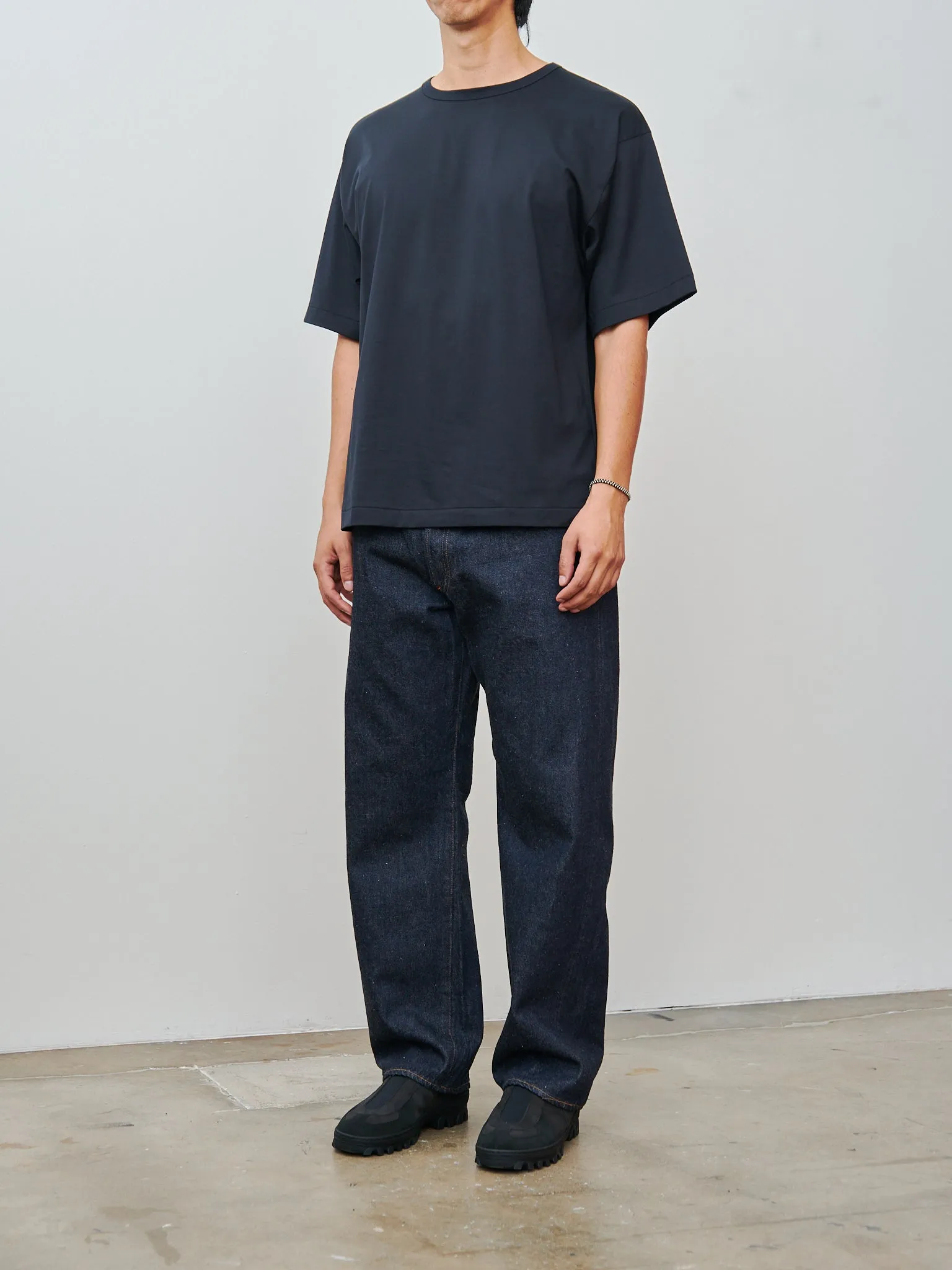 Suvin Suede Tenjiku Half Sleeve Tee - Navy sold by Namu Shop product image thumbnail 3