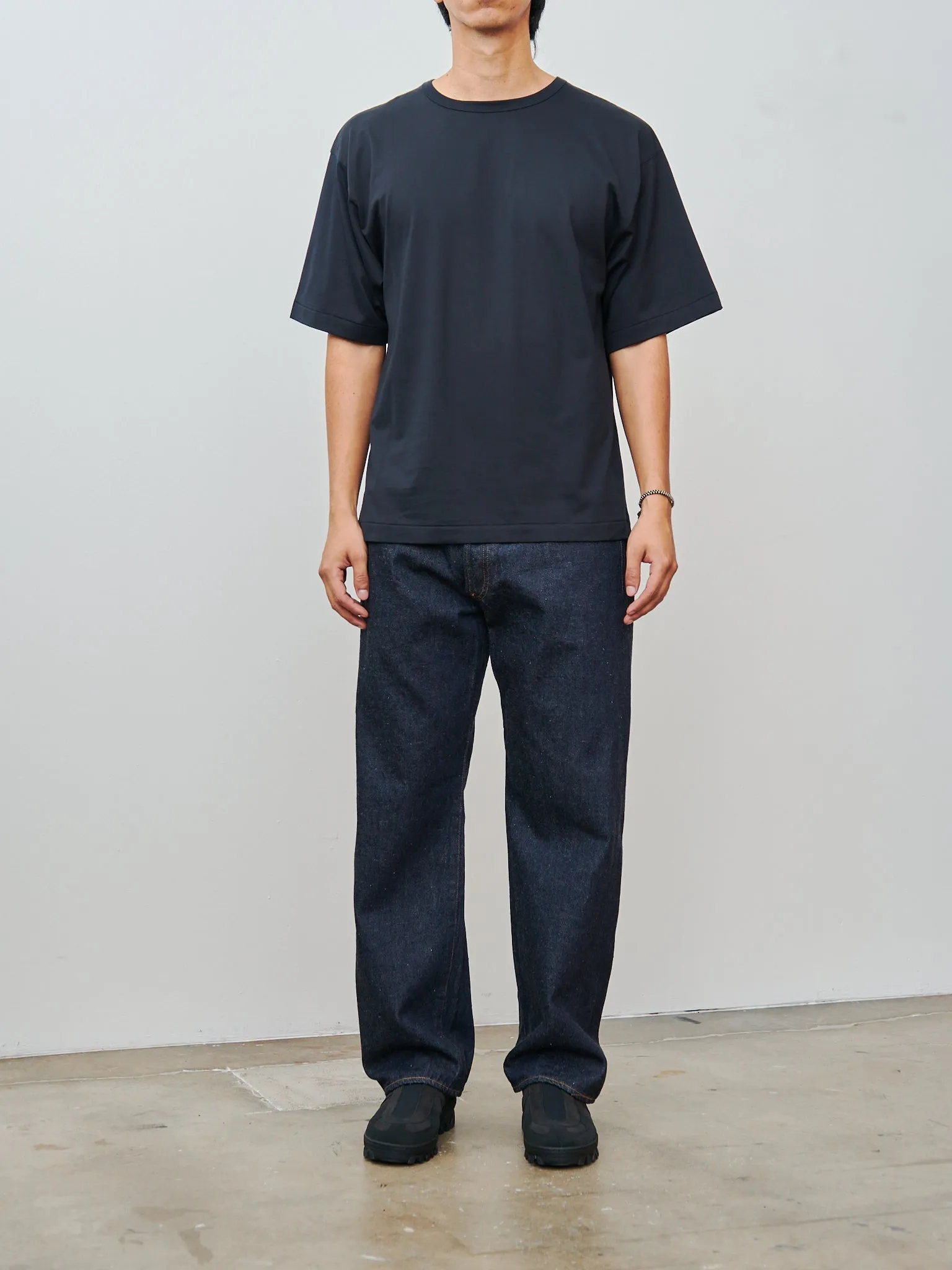 Suvin Suede Tenjiku Half Sleeve Tee - Navy sold by Namu Shop product image thumbnail 2