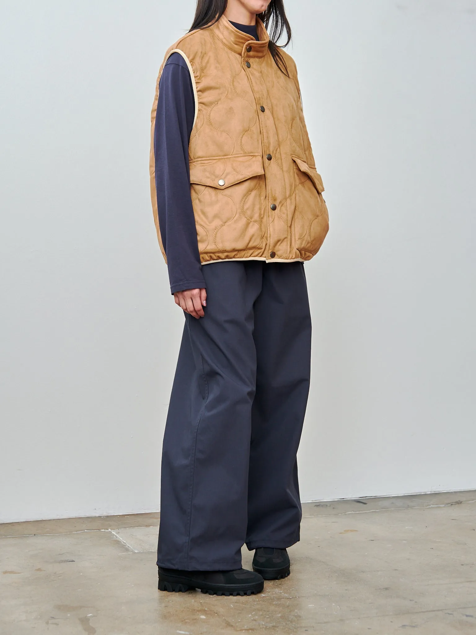 Organic Cotton/Recycle Polyester Twill Easy Trouser - Navy (restocked) sold by Namu Shop product image thumbnail 5