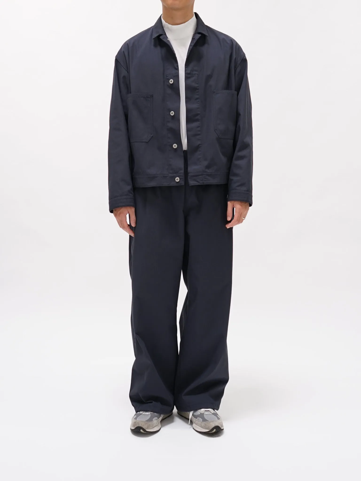Organic Cotton/Recycle Polyester Twill Easy Trouser - Navy (restocked) sold by Namu Shop product image thumbnail 2