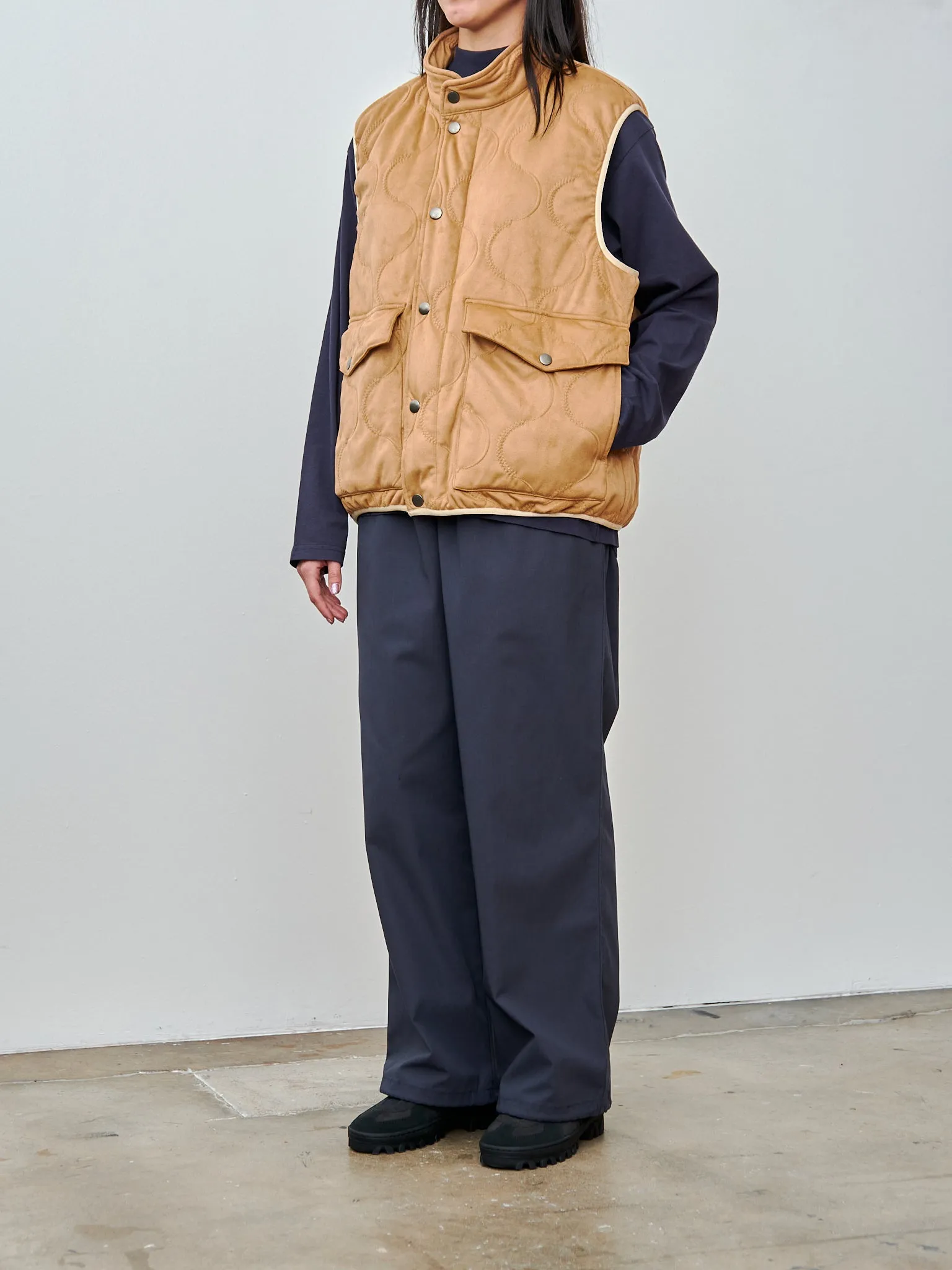 Organic Cotton/Recycle Polyester Twill Easy Trouser - Navy (restocked) sold by Namu Shop product image thumbnail 4