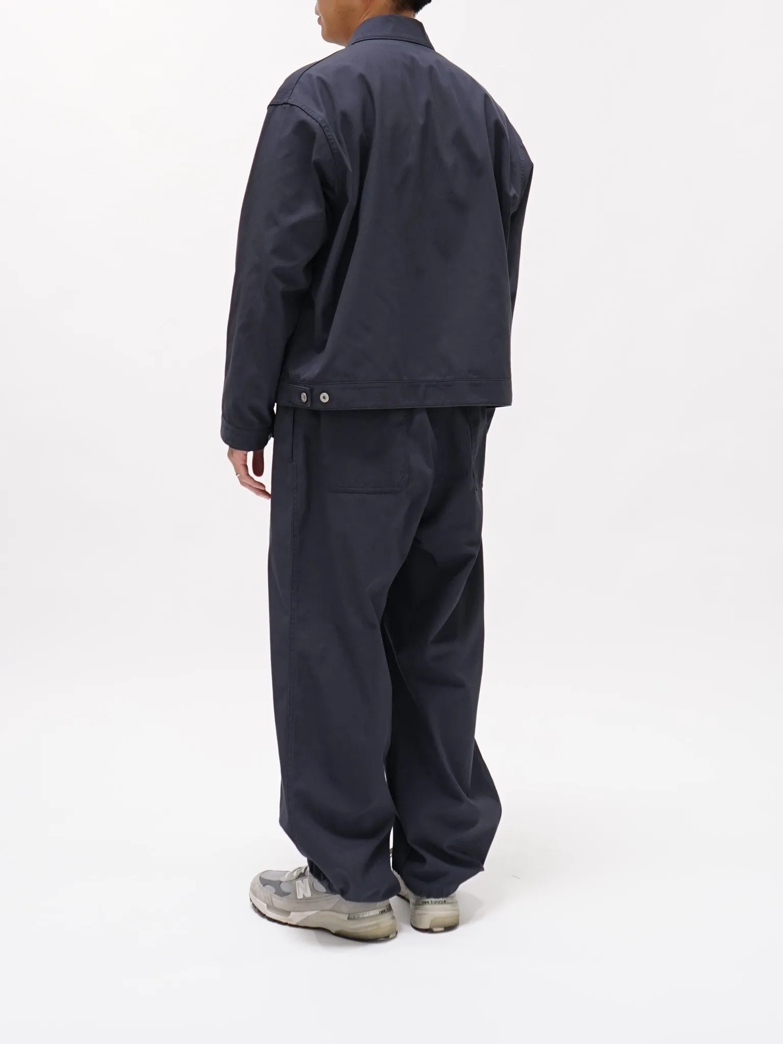 Organic Cotton/Recycle Polyester Twill Easy Trouser - Navy (restocked) sold by Namu Shop product image thumbnail 3