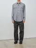 Cotton Twill Garment Dye Trousers - Gray sold by Namu Shop