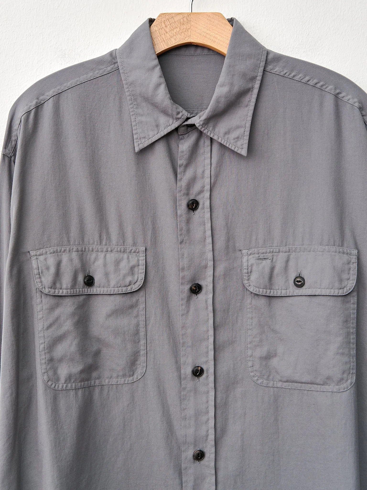 Cotton Viyella Work Shirt - Gray sold by Namu Shop product image thumbnail 4