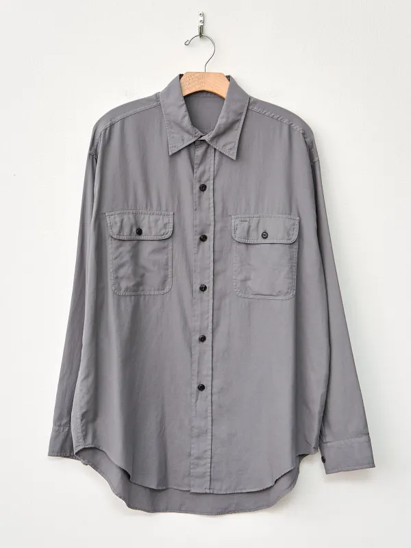 Cotton Viyella Work Shirt - Gray made by Yleve