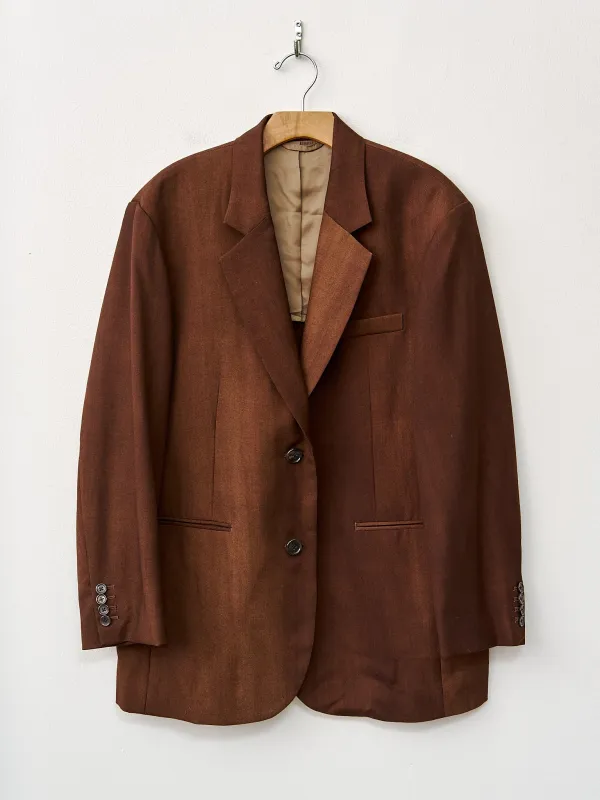 Two Button Blazer - Cinnamon sold by Namu Shop
