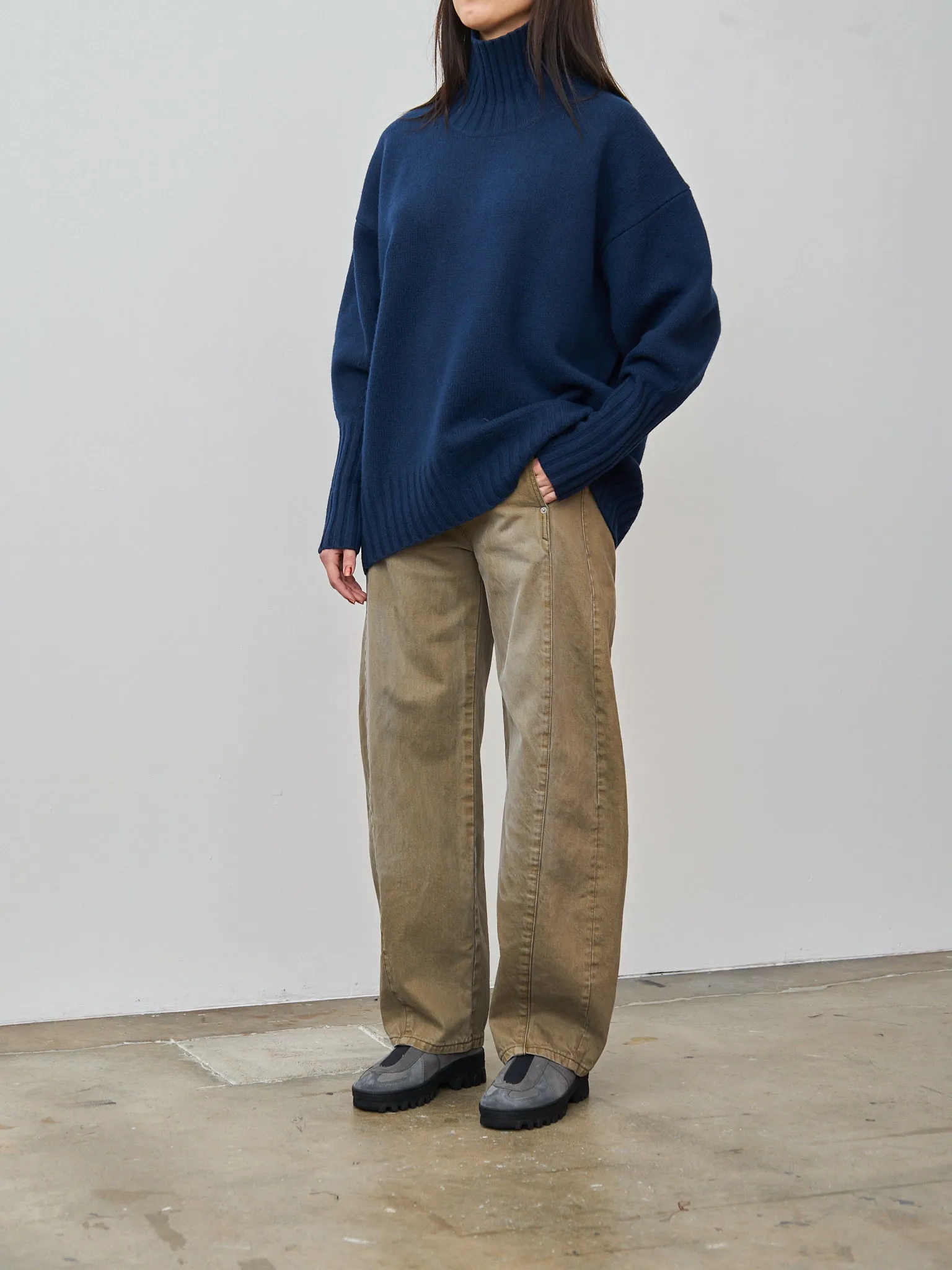 Highcollar Sweater - Indigo sold by Namu Shop product image thumbnail 3