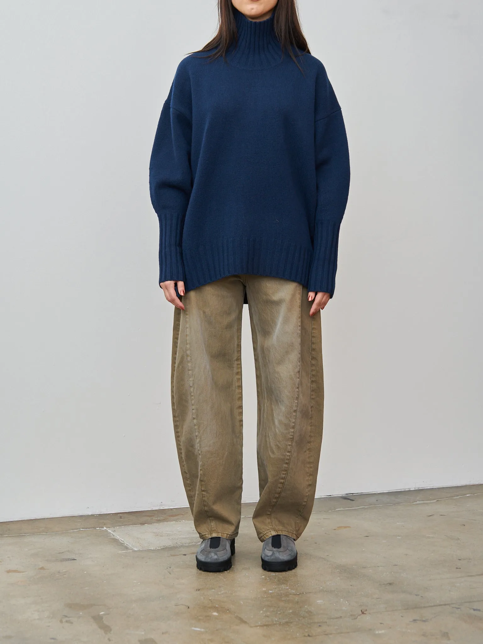 Highcollar Sweater - Indigo sold by Namu Shop product image thumbnail 2