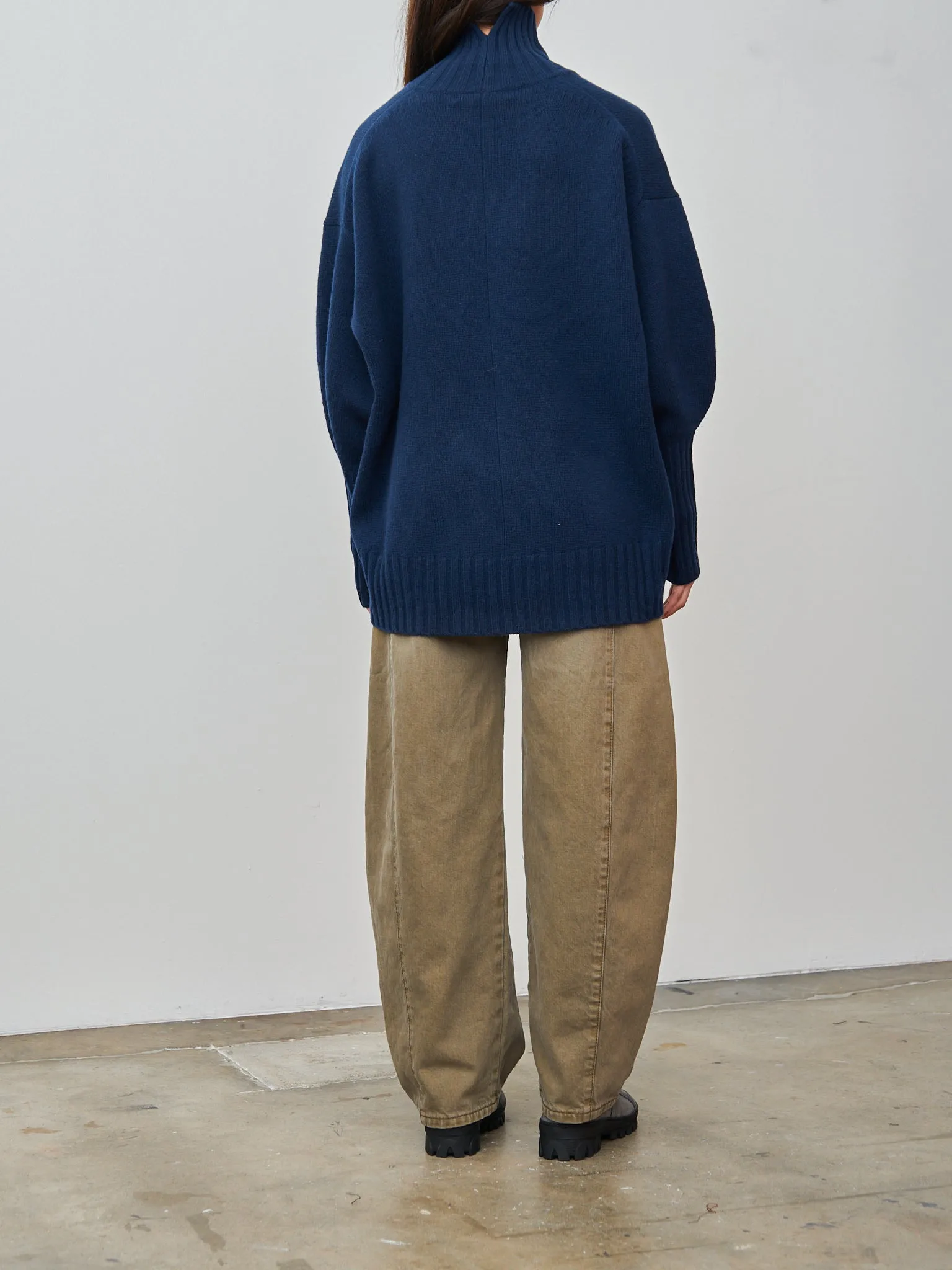 Highcollar Sweater - Indigo sold by Namu Shop product image thumbnail 5