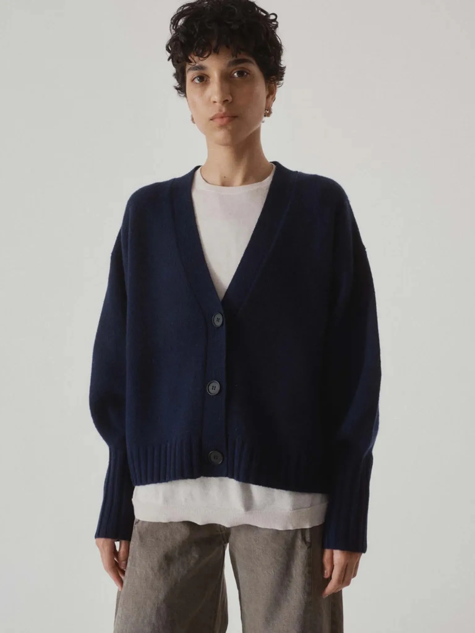 Balloon Sleeve Cardigan - Indigo sold by Namu Shop product image thumbnail 2