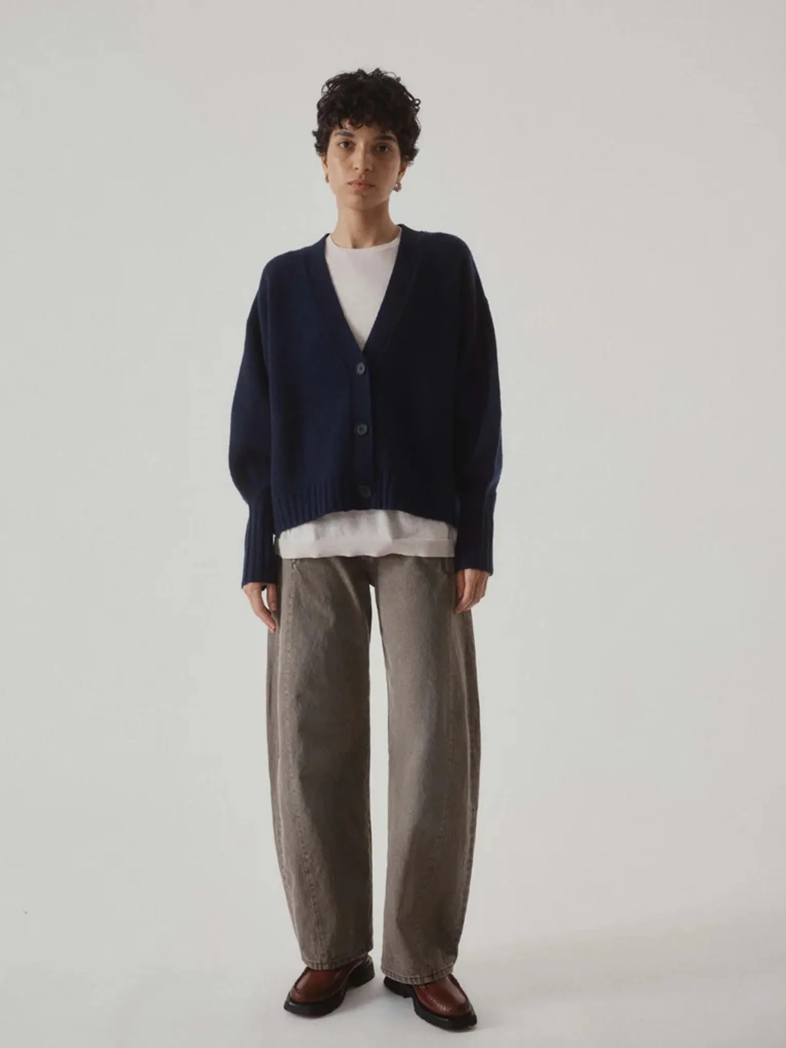 Balloon Sleeve Cardigan - Indigo sold by Namu Shop product image thumbnail 5