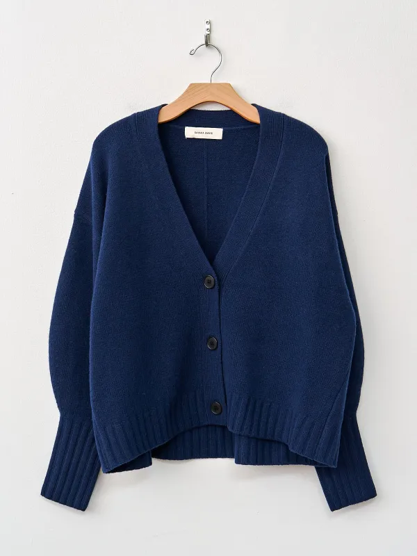 Balloon Sleeve Cardigan - Indigo sold by Namu Shop