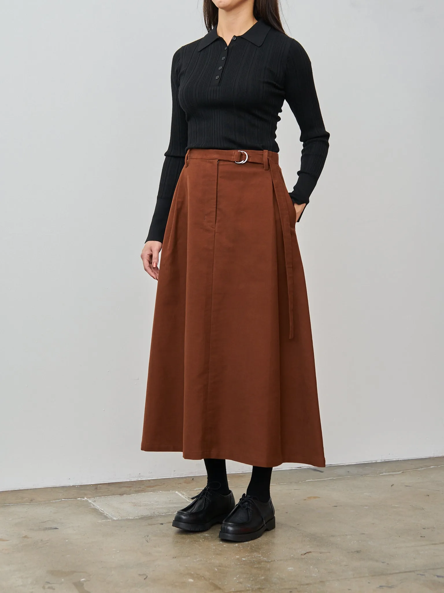 Ribbed Knit Polo - Black sold by Namu Shop product image thumbnail 3