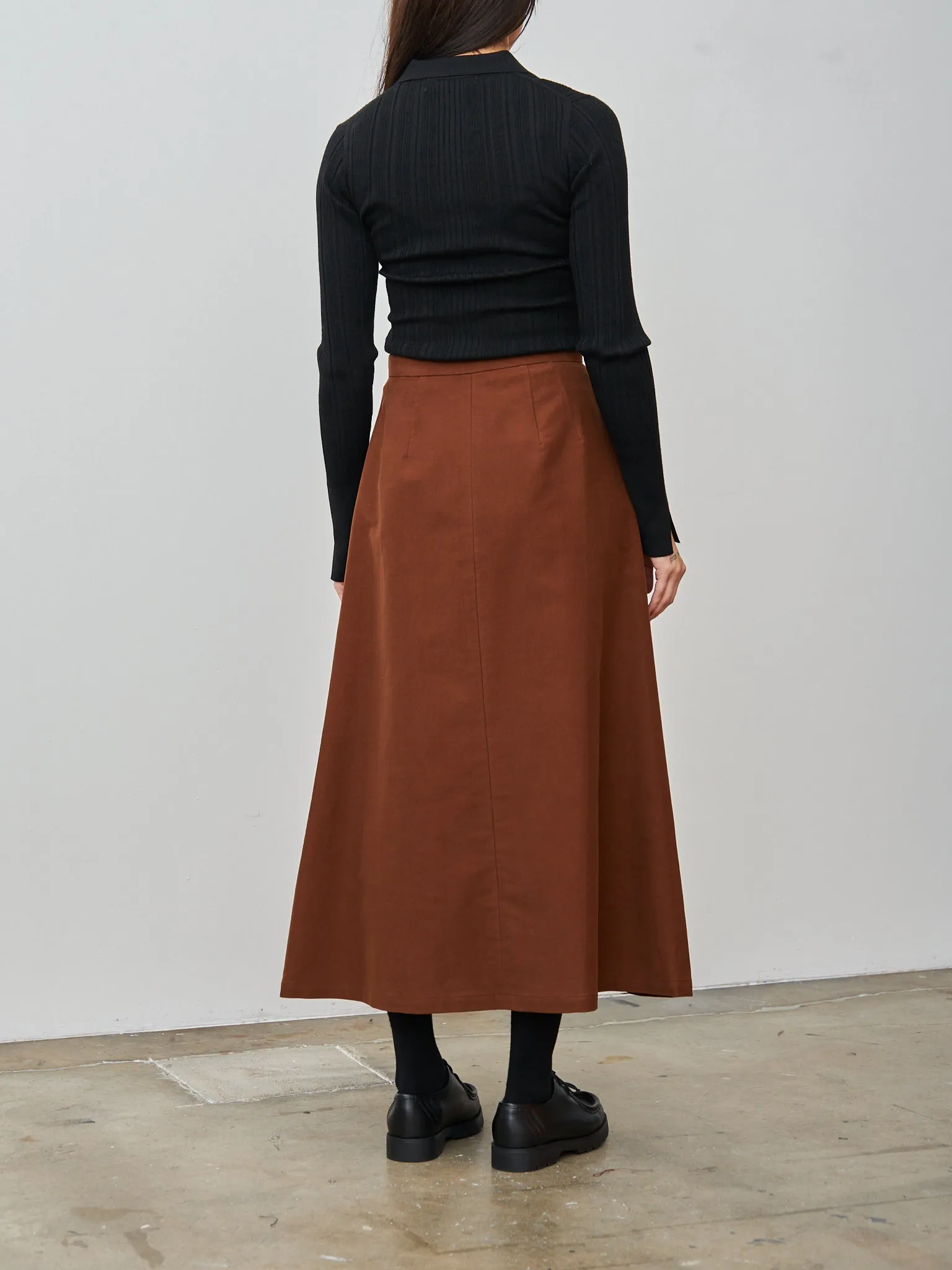 Ribbed Knit Polo - Black sold by Namu Shop product image thumbnail 4