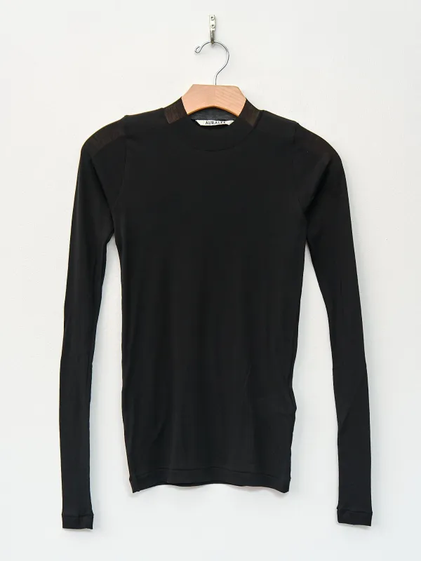 High Gauge Sheer Rib L/S Tee - Black sold by Namu Shop
