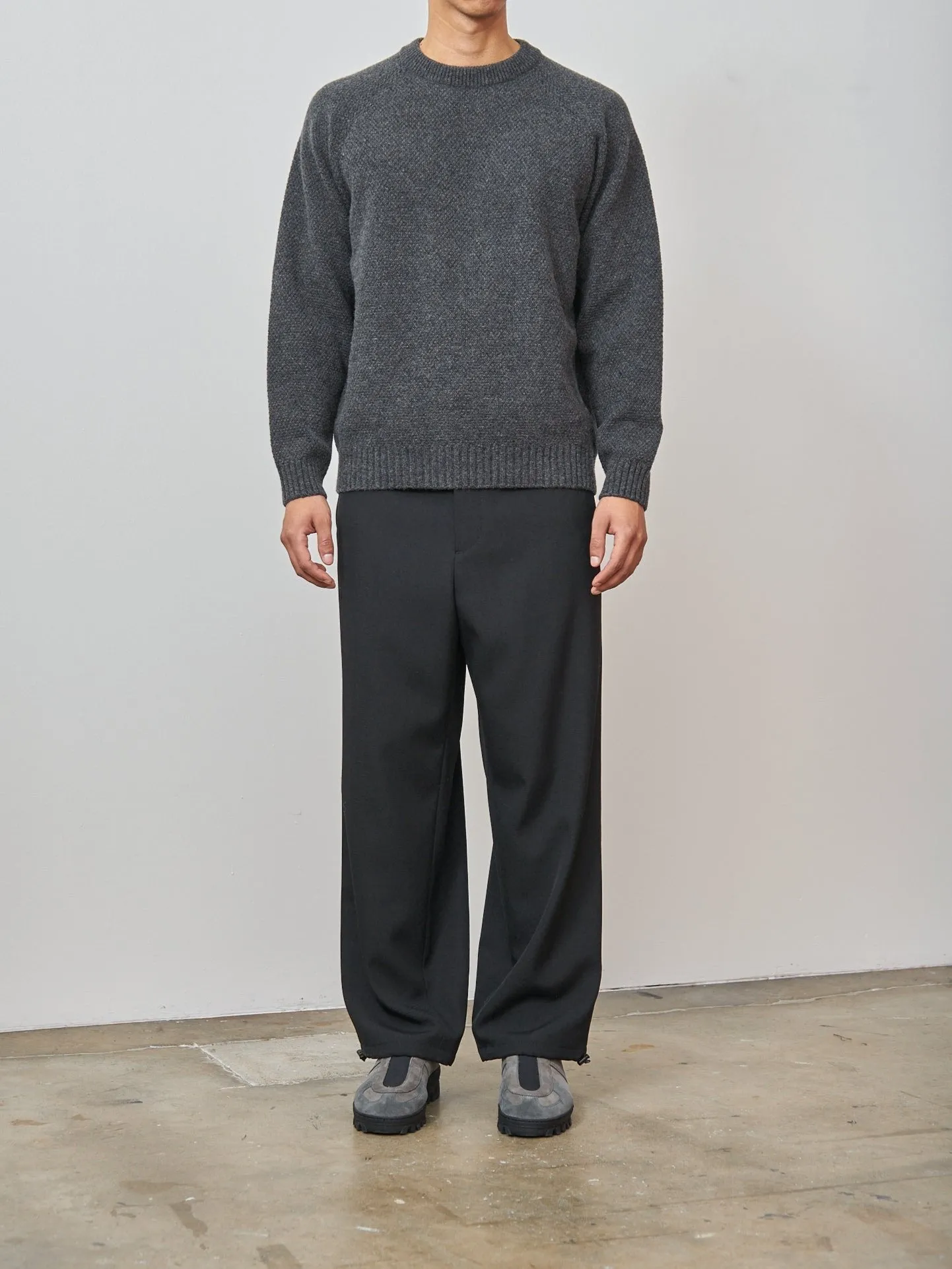 Back Satin Wool Utility Pants - Black sold by Namu Shop product image thumbnail 2