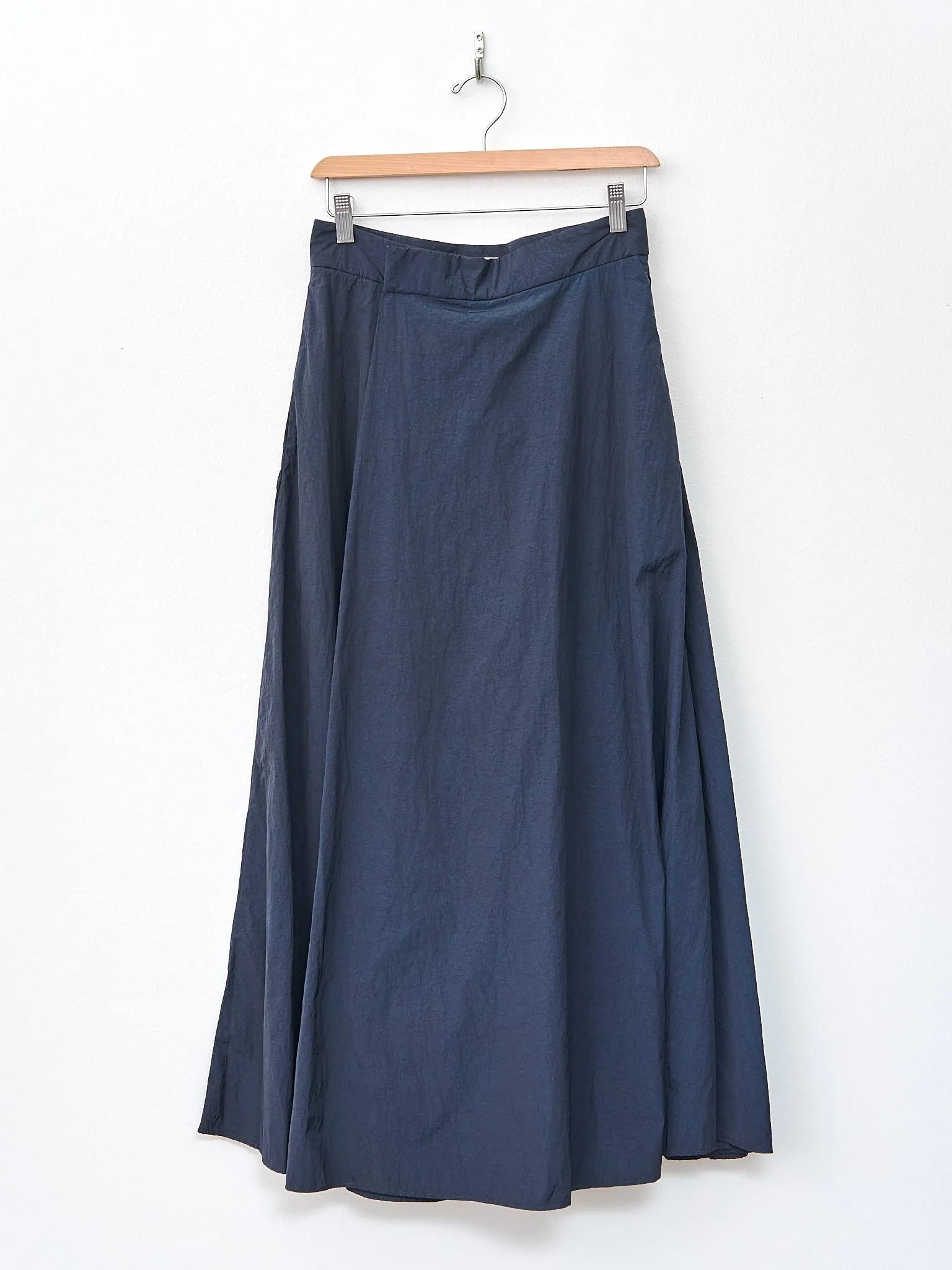 Hand Dyed Nylon Flared Skirt - Navy sold by Namu Shop