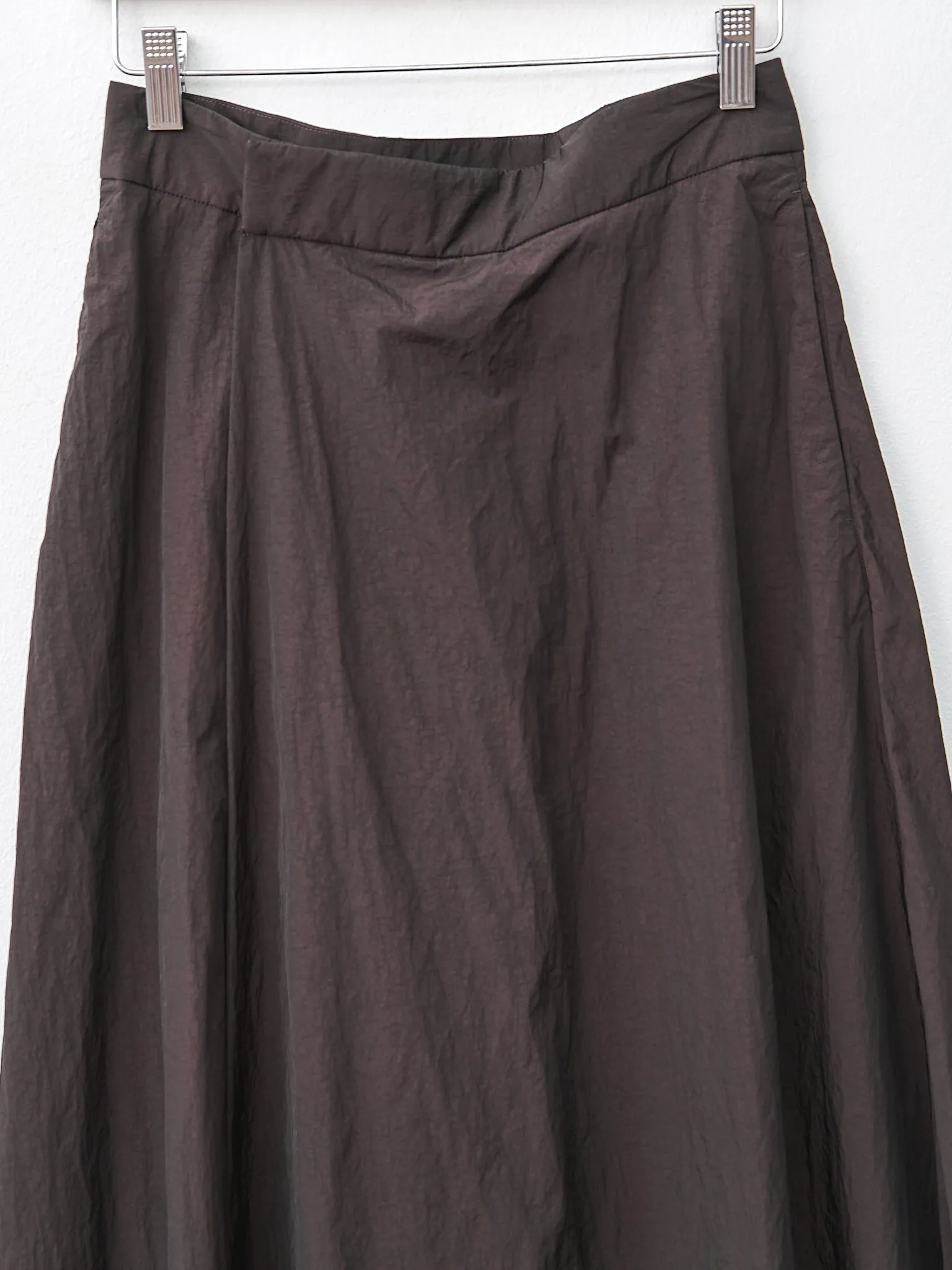 Hand Dyed Nylon Flared Skirt - Brown sold by Namu Shop product image thumbnail 5