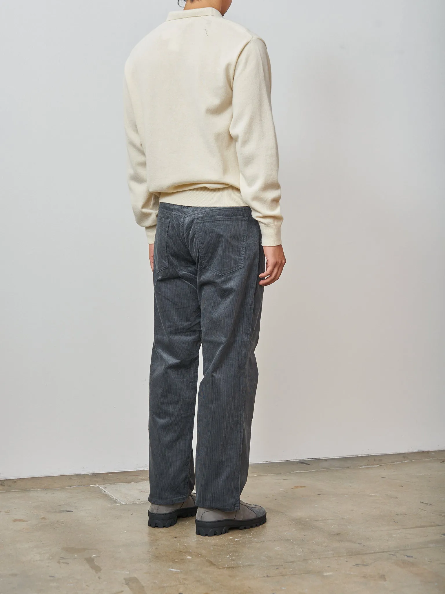 Knit Polo Sweater - Natural sold by Namu Shop product image thumbnail 4