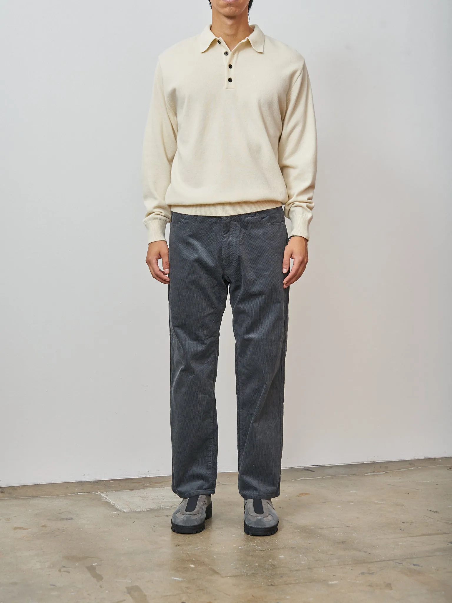 Knit Polo Sweater - Natural sold by Namu Shop product image thumbnail 2