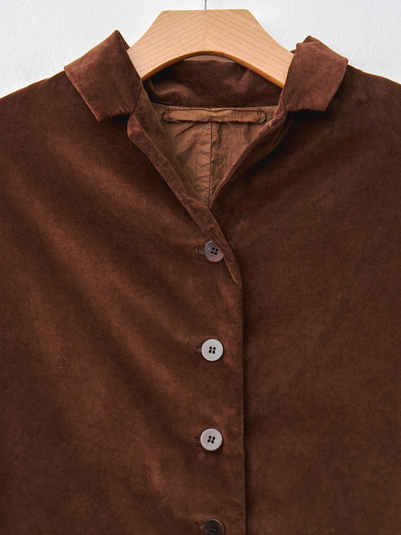 Velvet Loose Blazer - Coffee sold by Namu Shop product image thumbnail 5