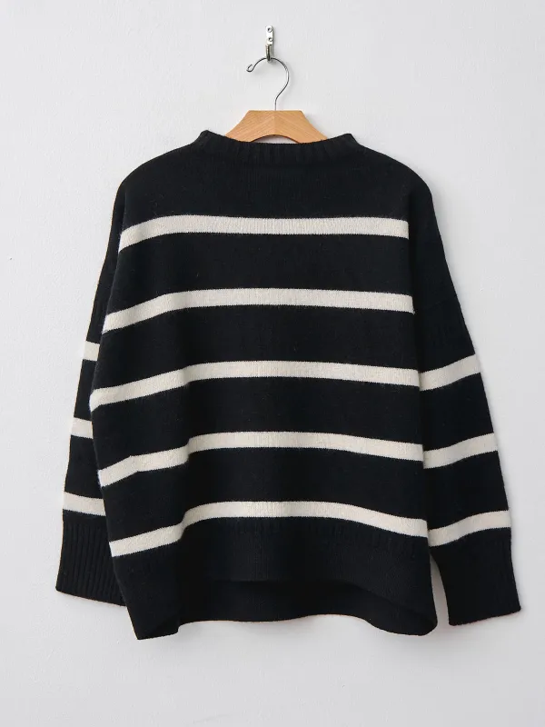 Heriot Knit - Black/Off-White Stripe sold by Namu Shop