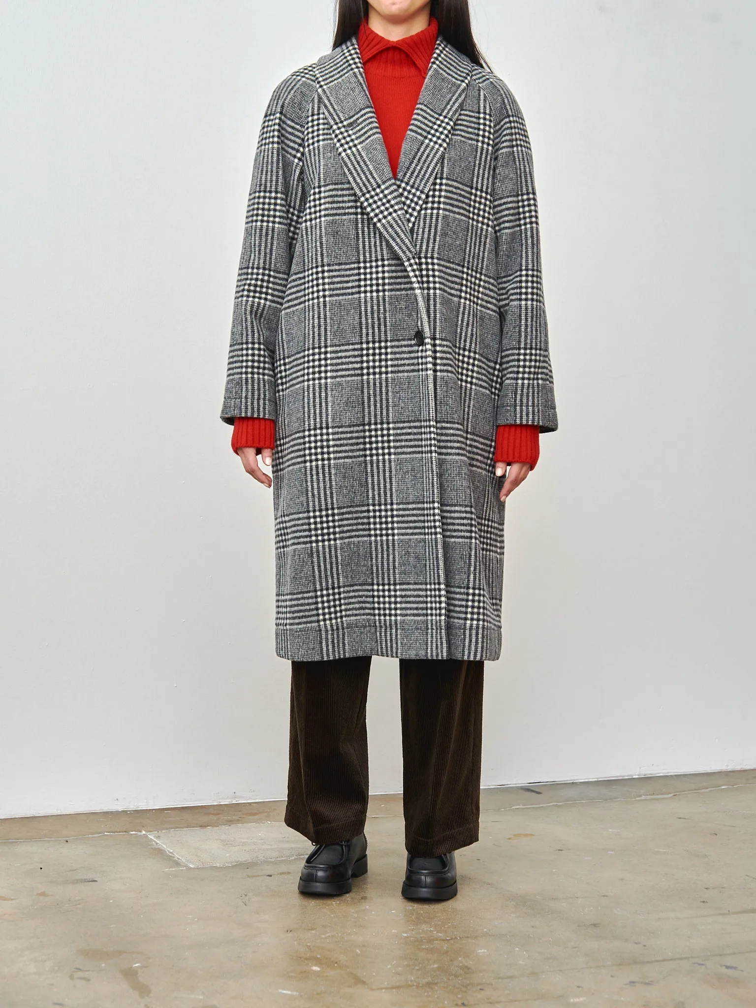 My Robe Coat - Gray Check sold by Namu Shop product image thumbnail 2