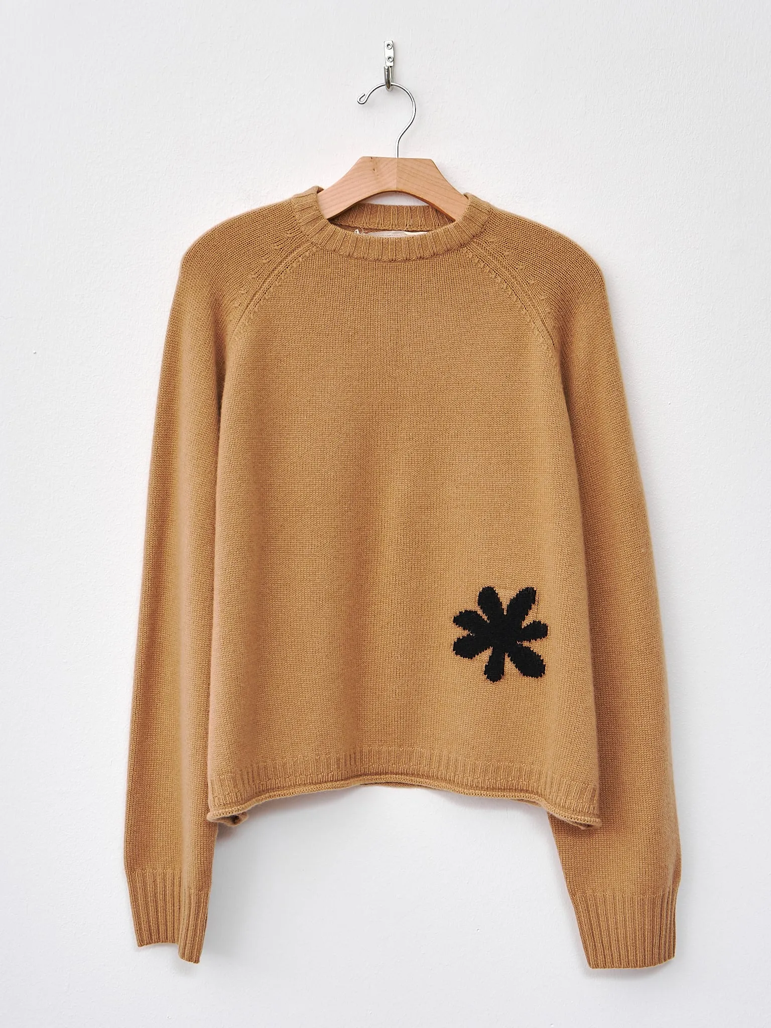 Flower Bigger Sweater - Sand sold by Namu Shop