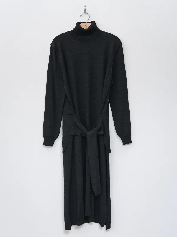 Trompe L'oeil Dress - Anthracite sold by Namu Shop
