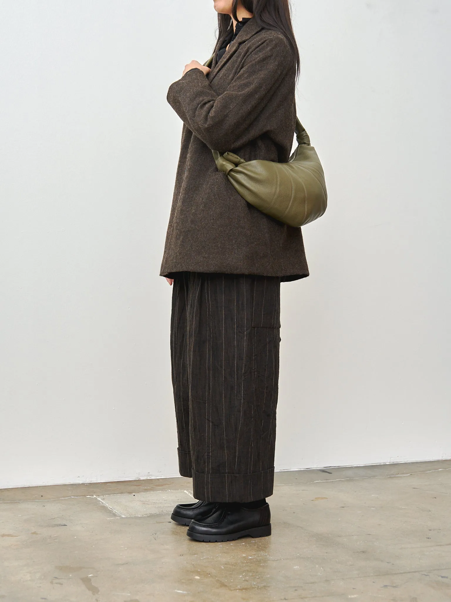 Medium Croissant Bag - Dark Moss (grained leather) sold by Namu Shop product image thumbnail 2