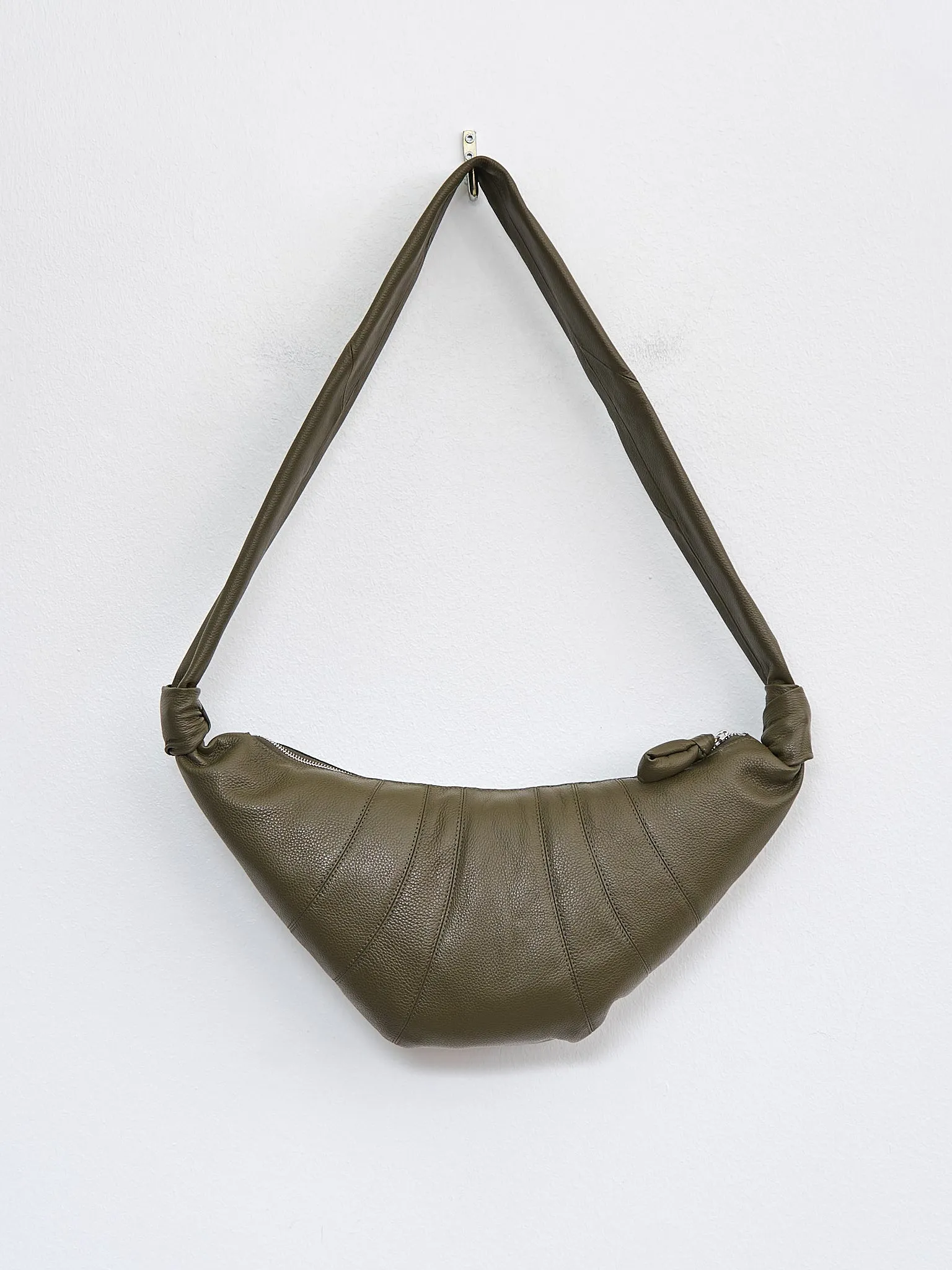 Medium Croissant Bag - Dark Moss (grained leather) sold by Namu Shop