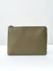 Document Holder / Laptop Case - Dark Moss (grained leather) sold by Namu Shop
