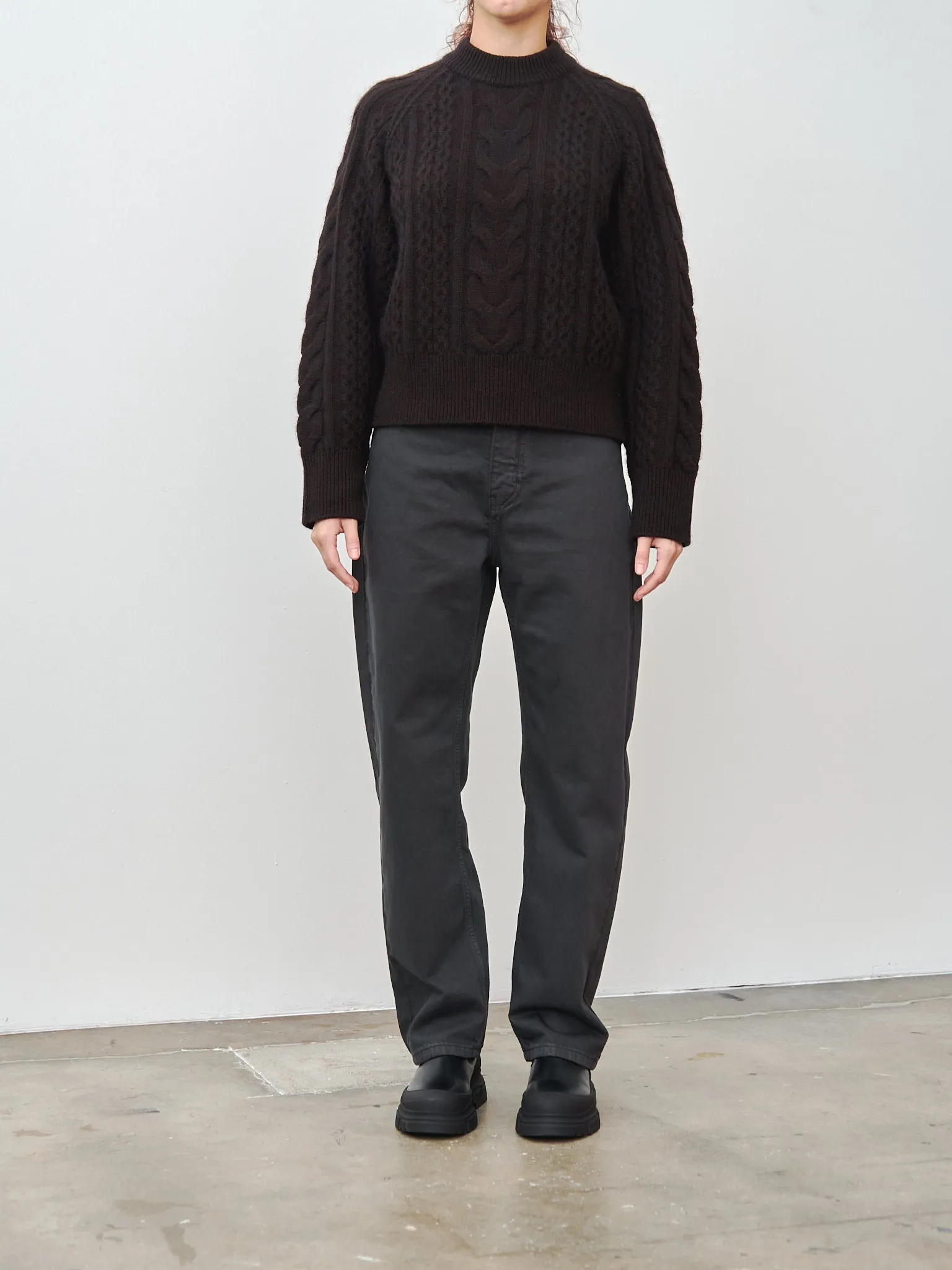 Molve Cable Knit- Espresso sold by Namu Shop product image thumbnail 4