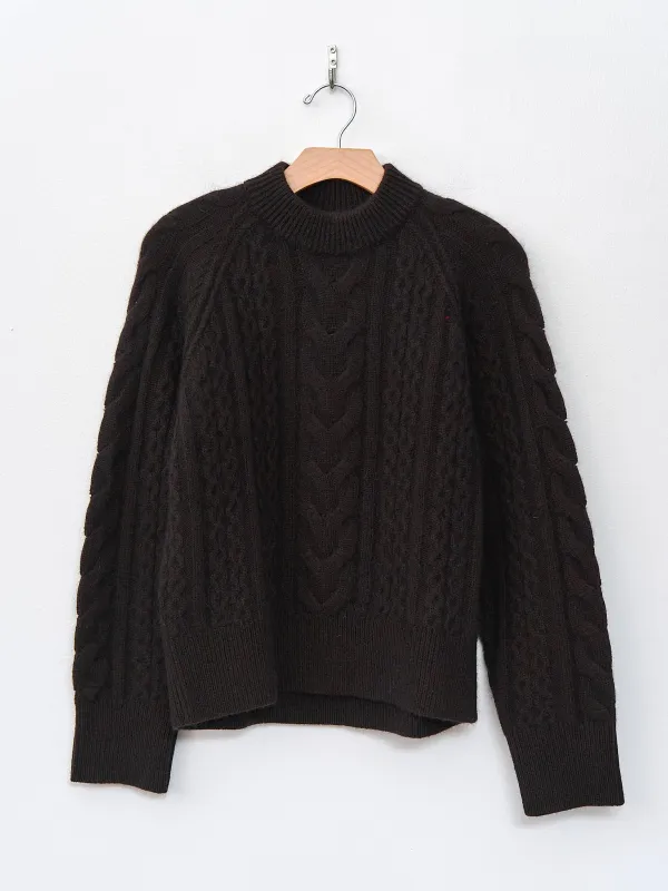 Molve Cable Knit- Espresso sold by Namu Shop