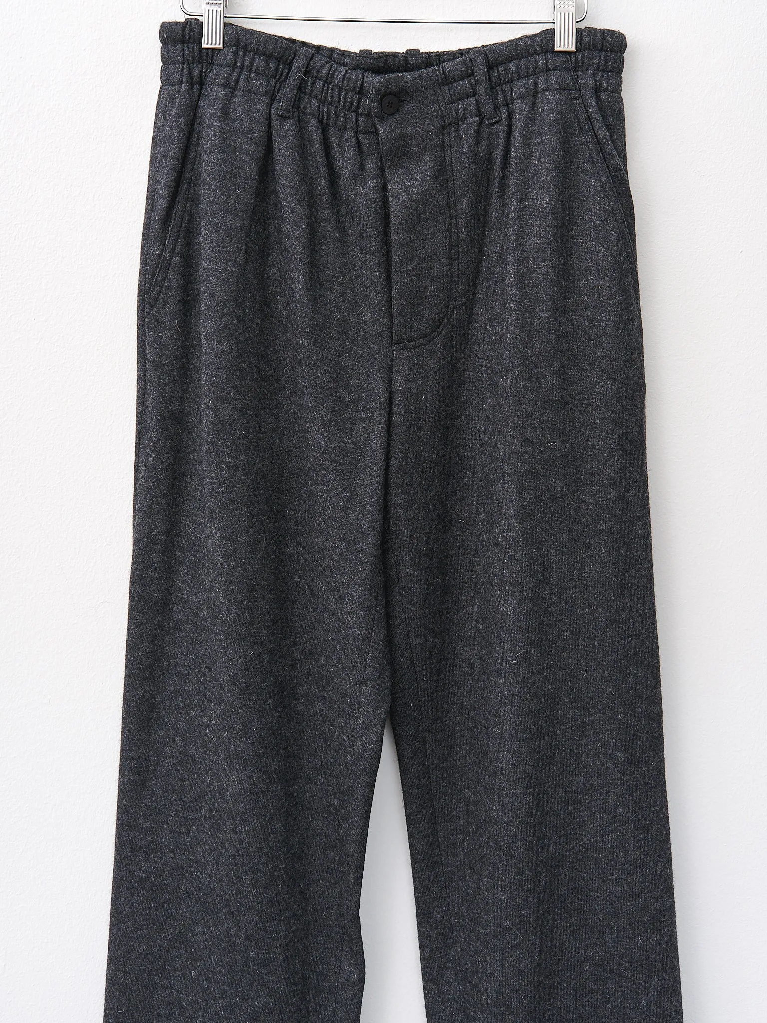 Heavy Wool Jersey Easy Trousers - Charcoal sold by Namu Shop product image thumbnail 5
