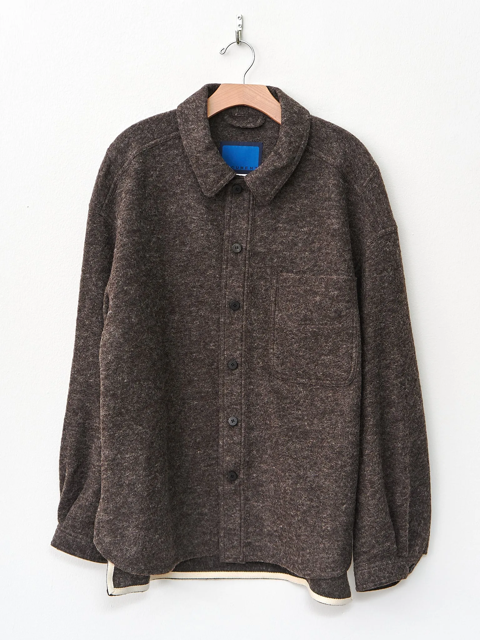 Wool Shirting Jacket - Brown sold by Namu Shop