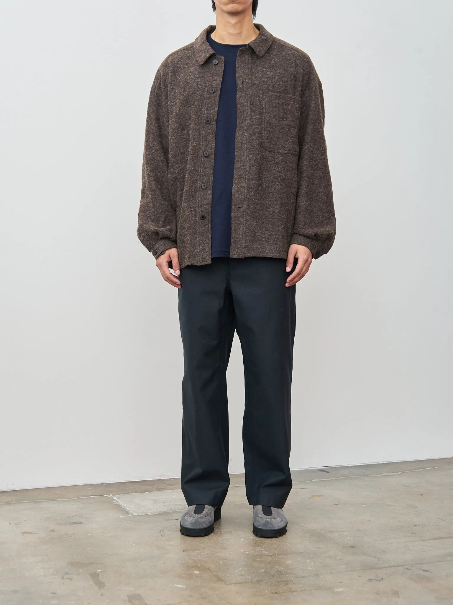 Wool Shirting Jacket - Brown sold by Namu Shop product image thumbnail 2