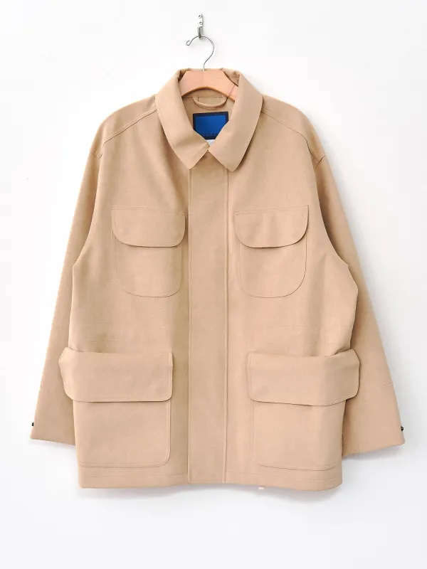Ultra Double Cloth Suede Field Jacket - Beige sold by Namu Shop