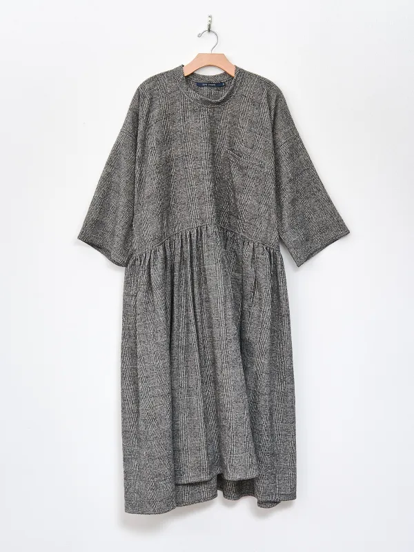 Delos Dress - Prince of Wales Gray sold by Namu Shop