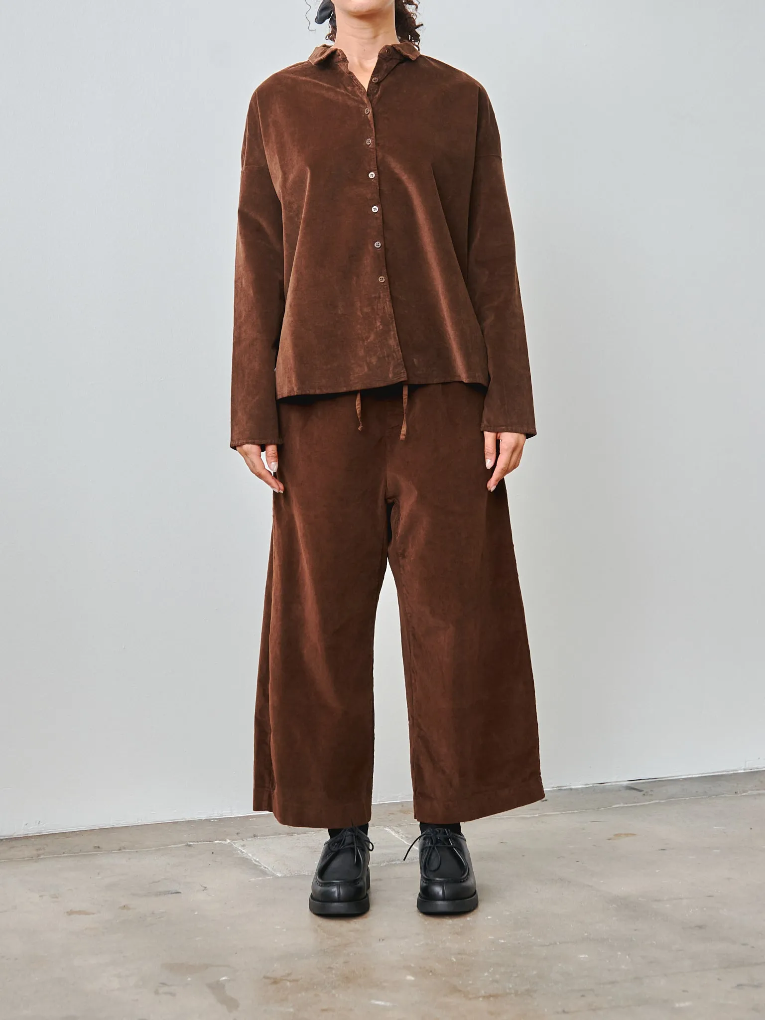 Velvet W&S Trousers - Coffee sold by Namu Shop product image thumbnail 2