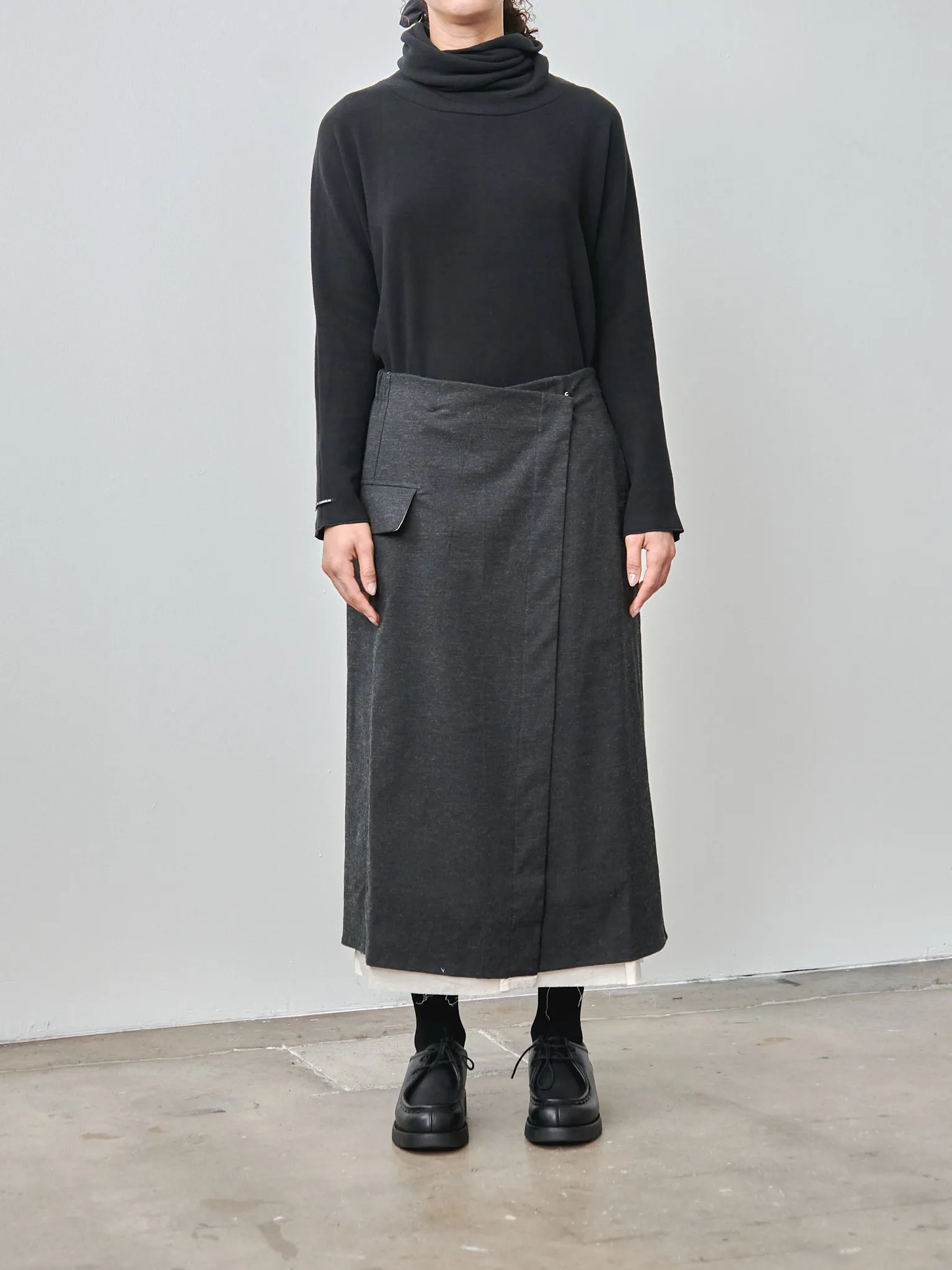 Double Wrap Skirt STW - Slate sold by Namu Shop product image thumbnail 2