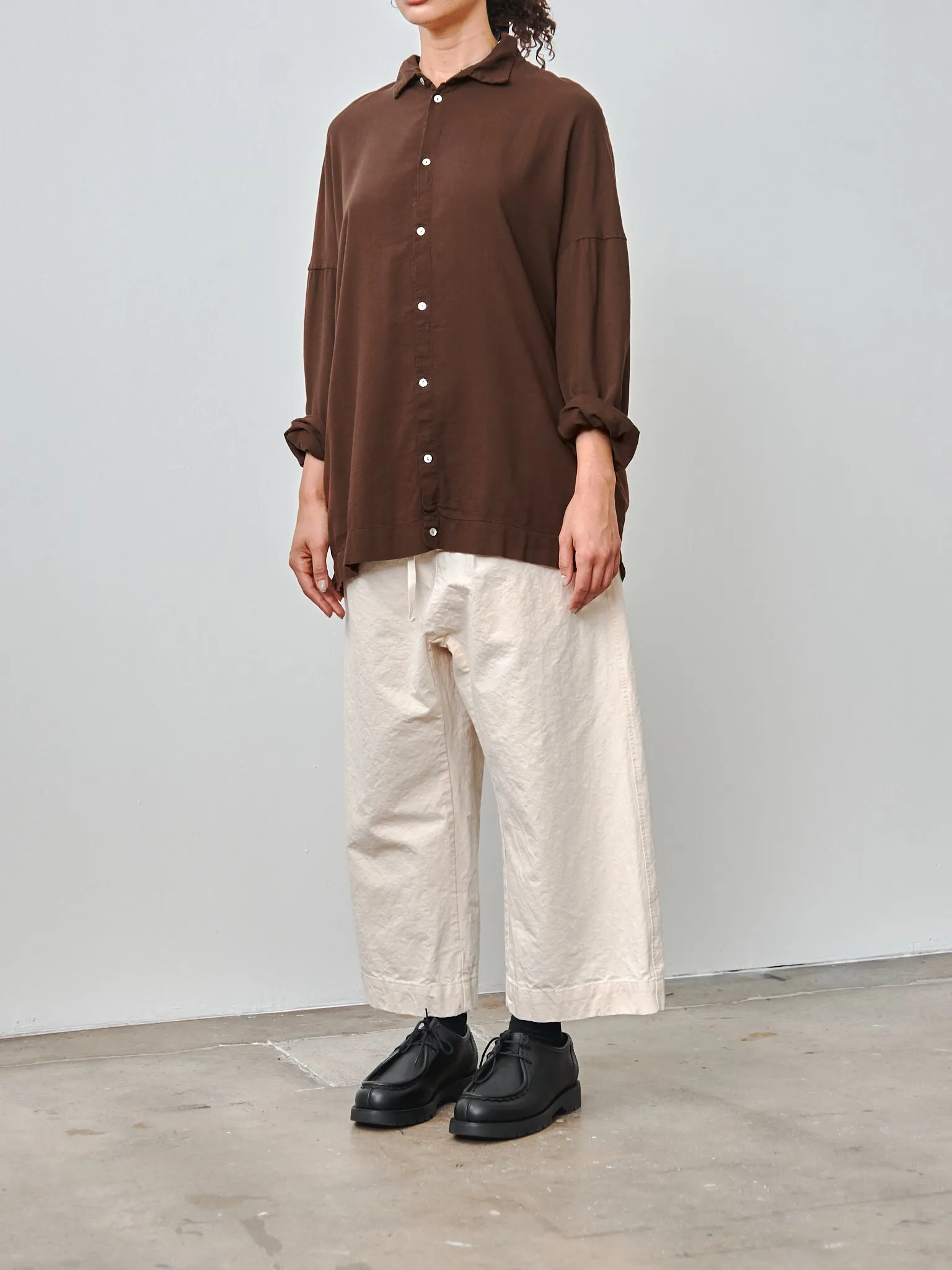 Unisex Collar Shirt TVC - Coffee sold by Namu Shop product image thumbnail 3