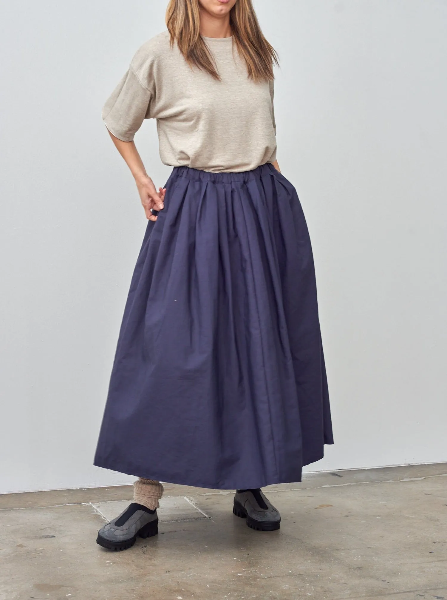 Tuck Skirt - Ink sold by Namu Shop product image thumbnail 2