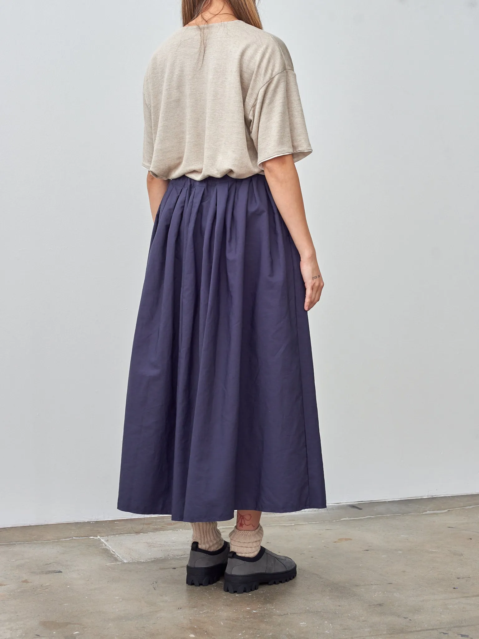 Tuck Skirt - Ink sold by Namu Shop product image thumbnail 3