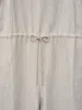Linen Canvas Sleeveless Jumpsuit - Natural sold by Namu Shop