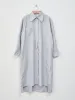 Long Collar Dress - Blue Stripe sold by Namu Shop