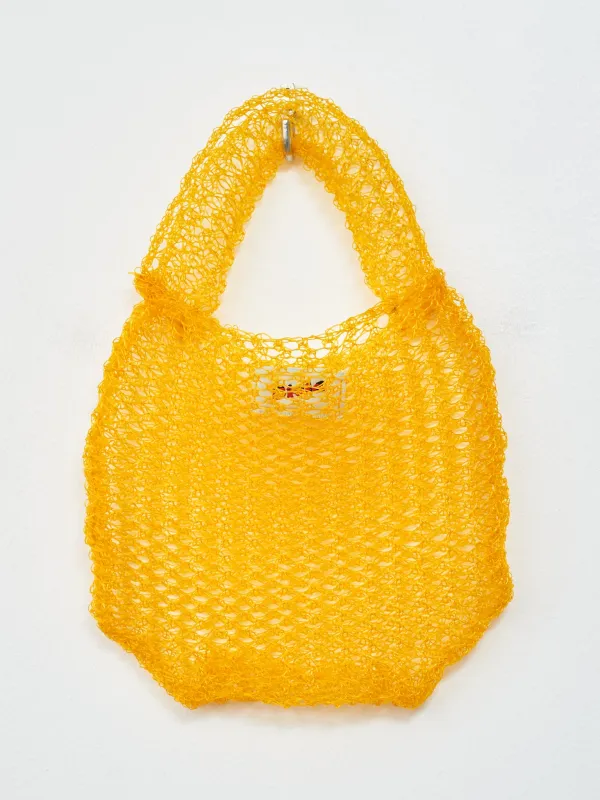 Mesh Handbag - Yellow Orange sold by Namu Shop